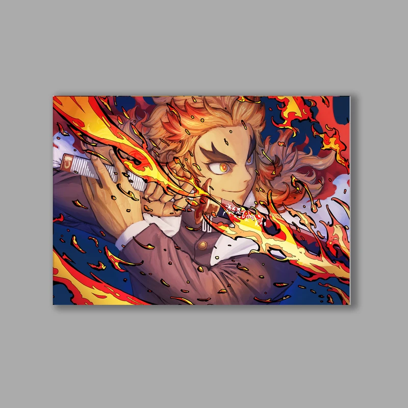 تابلو شاسی مدل انیمه شیطان کش Demon Slayer کد LA-10456