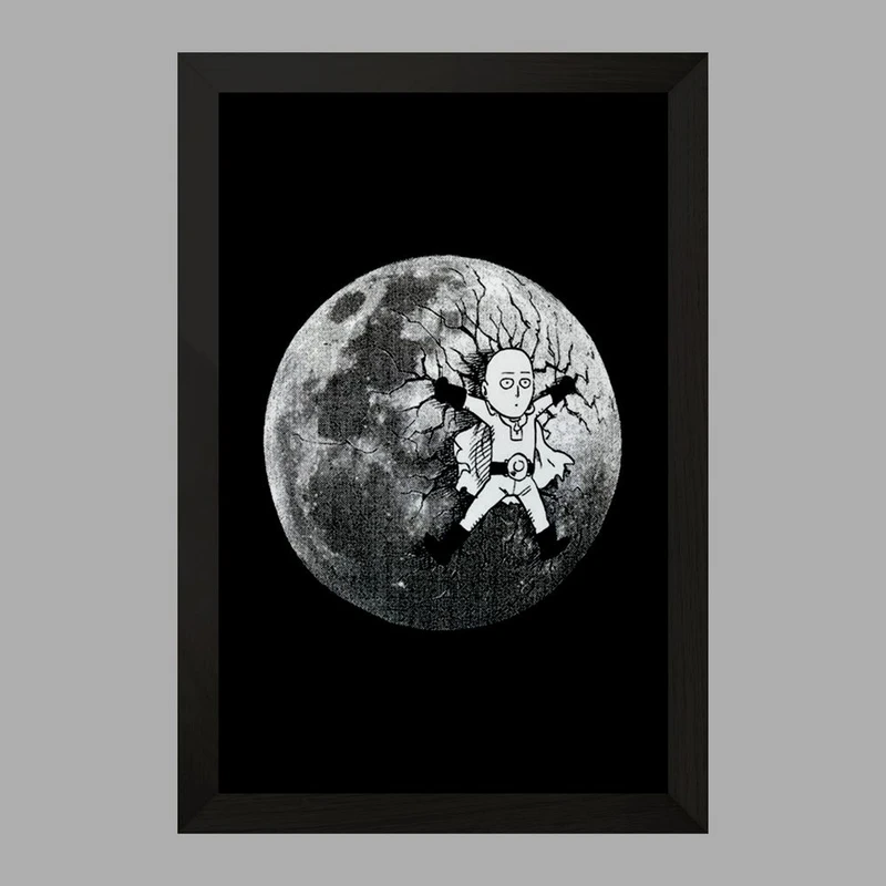 تابلو خندالو مدل سایتاما انیمه مرد تک مشتی One Punch Man  کد 11382