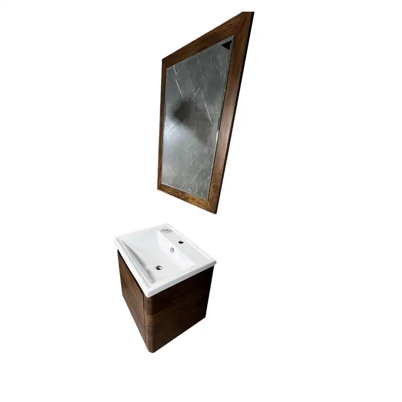 ست کابینت و روشویی سایا کابینت مدل ضد آب کد 97 S به همراه آینه