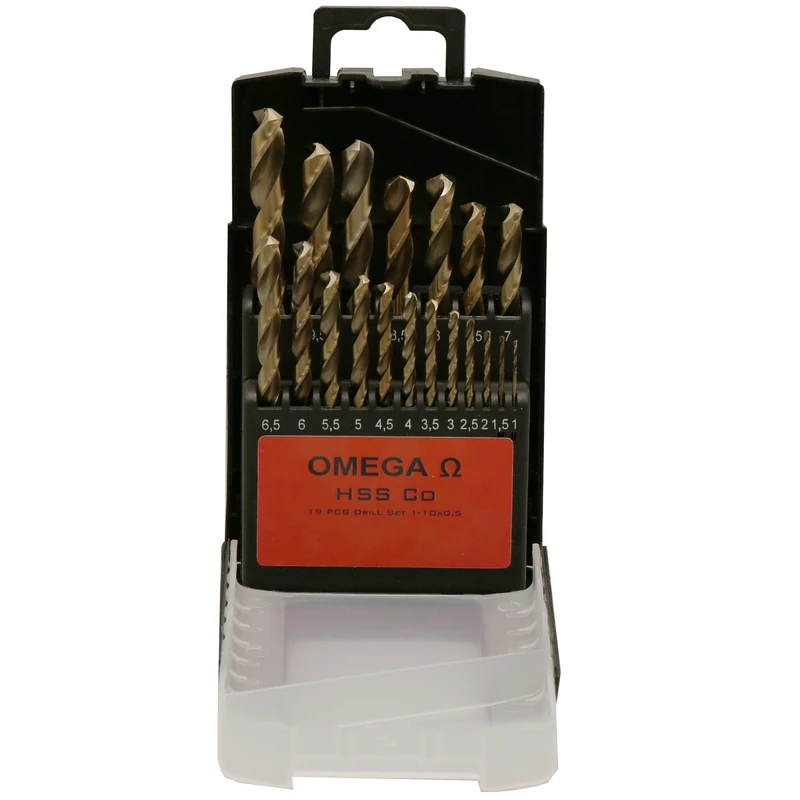 مجموعه 19 عددی مته کبالت امگا مدل EV-8848