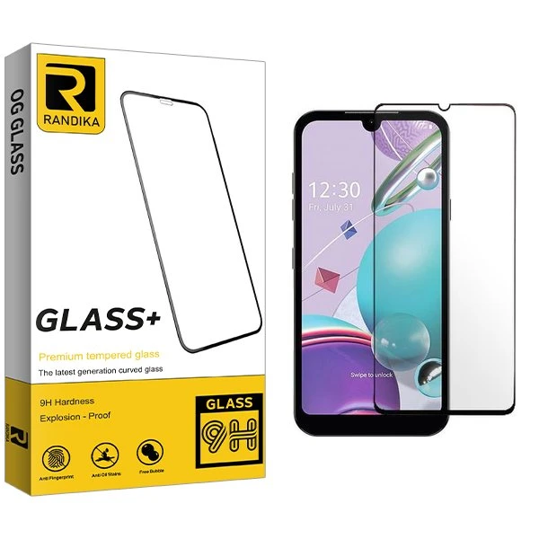 محافظ صفحه نمایش شیشه ای راندیکا مدل RK مناسب برای گوشی موبایل ال جی K31