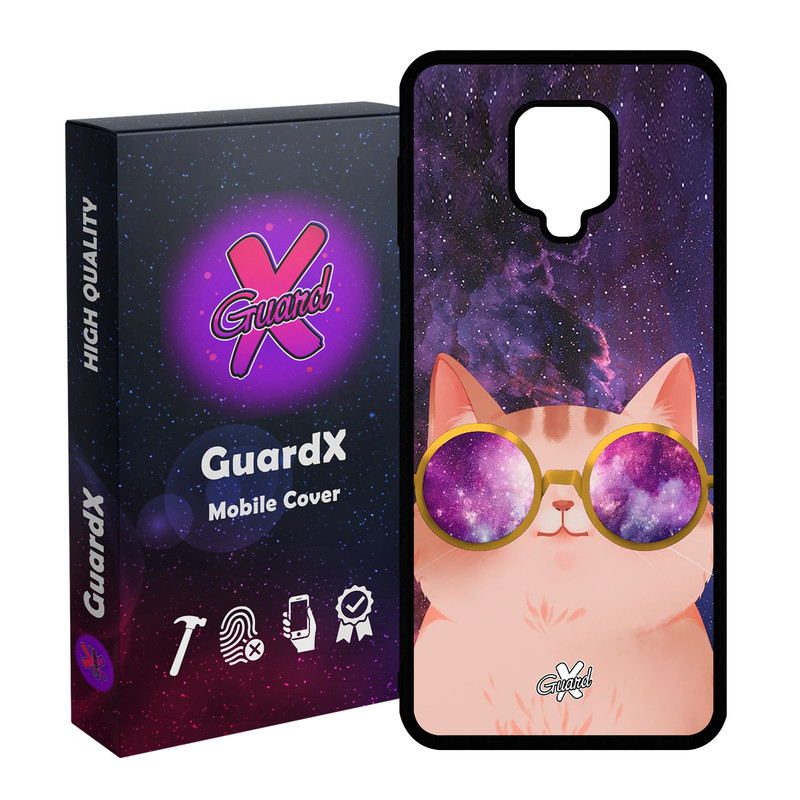 کاور گارد ایکس طرح Cat مدل Glass10078 مناسب برای گوشی موبایل شیائومی Redmi Note 9S / Note 9 Pro / Note 9 Pro Max