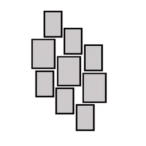 backlit photo frame model 215-136 set of 9 numbers