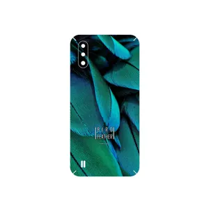 MAHOOT Green Feather Cover Sticker for Samsung Galaxy M01