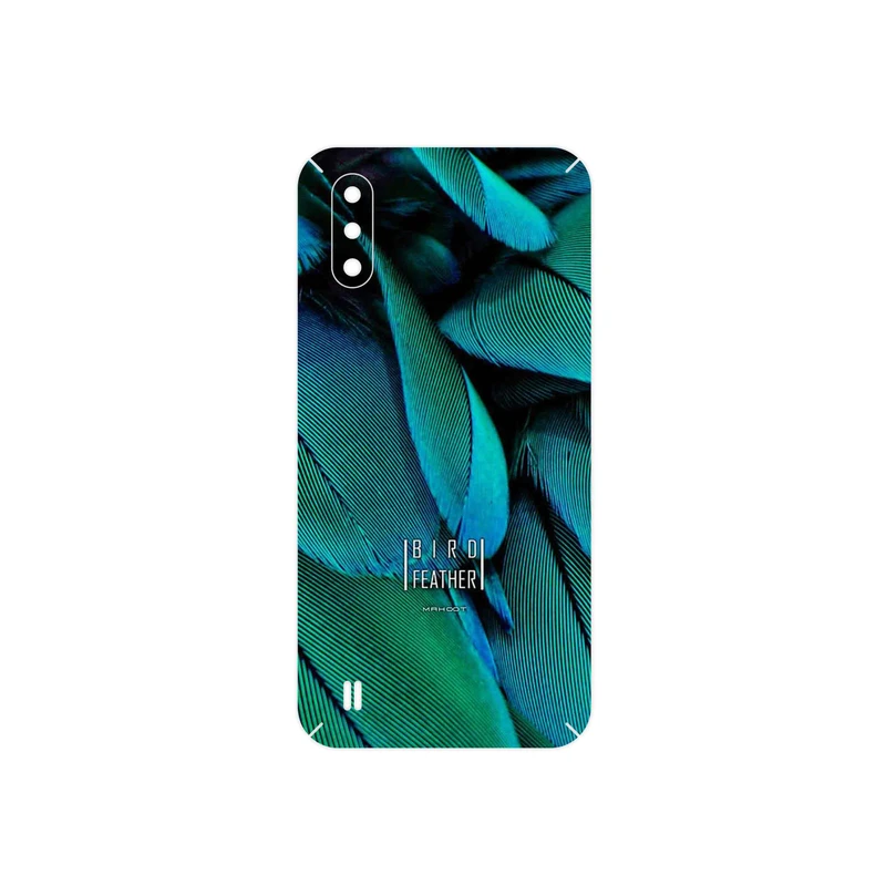 برچسب پوششی ماهوت مدل Green Feather مناسب برای گوشی موبایل سامسونگ Galaxy M01