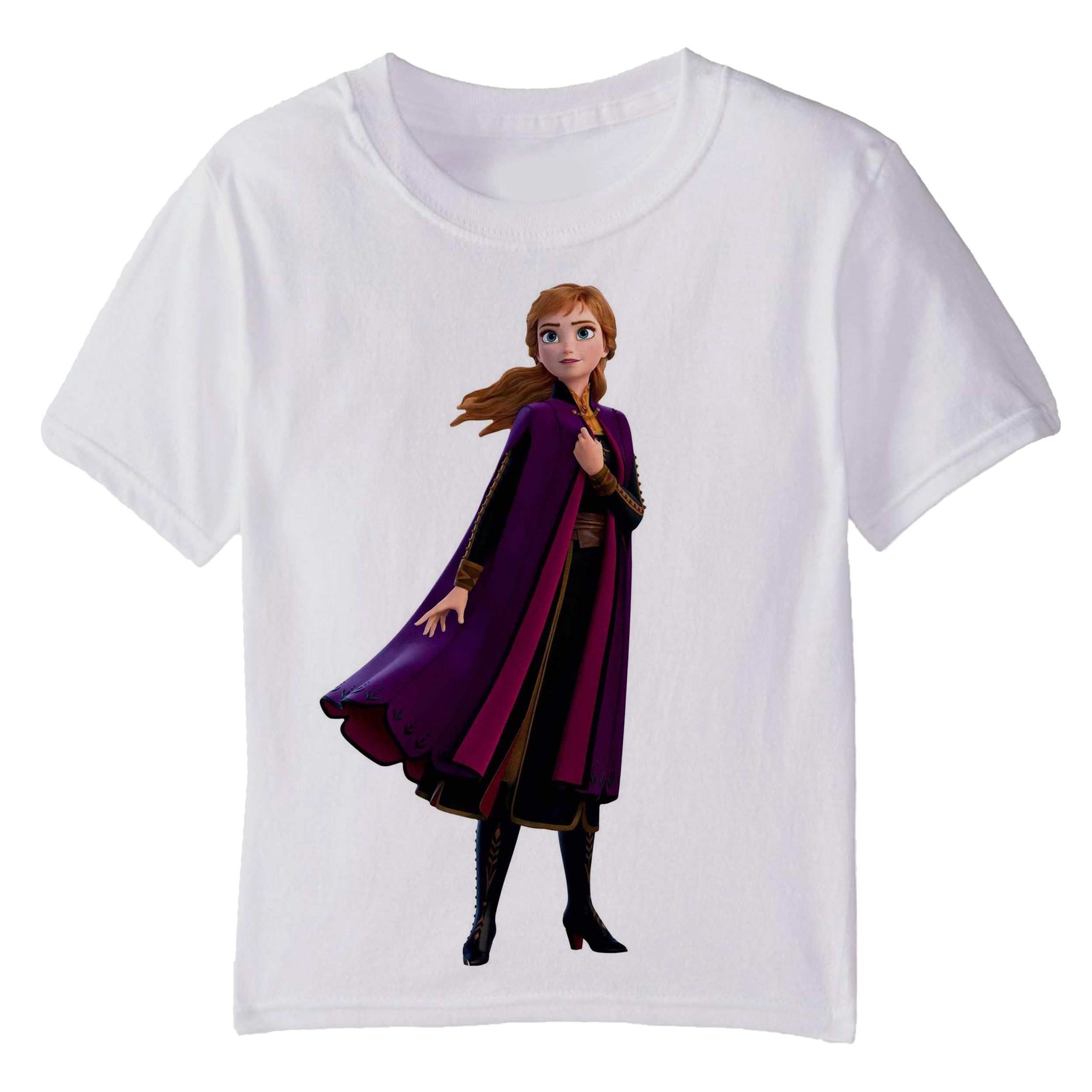 تی شرت آستین کوتاه بچگانه مدل فروزن آنا کد 021