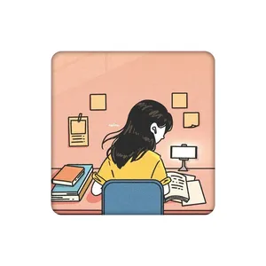 زیرلیوانی طرح دختر کتابخون کد 4722981