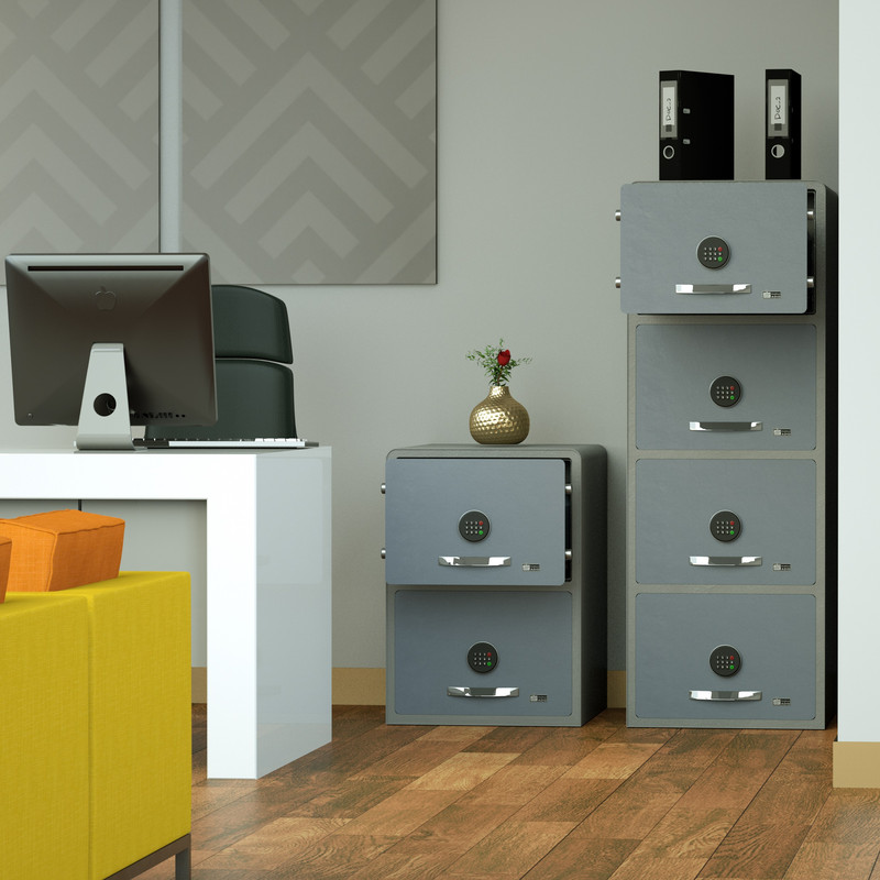 گاوصندوق الکترونیکی سدید مدل فایل دو کشو 700EAC