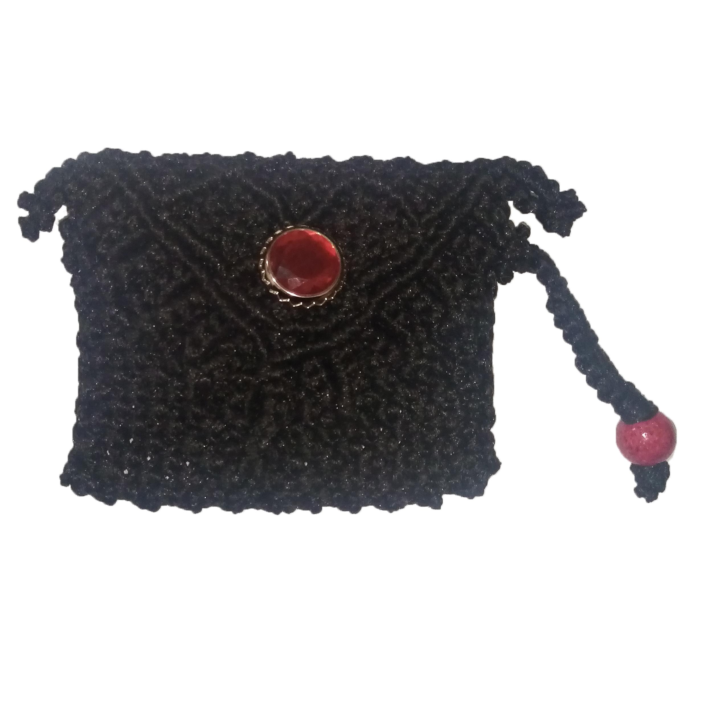 کیف بافتنی مدل مکرومه کد 097