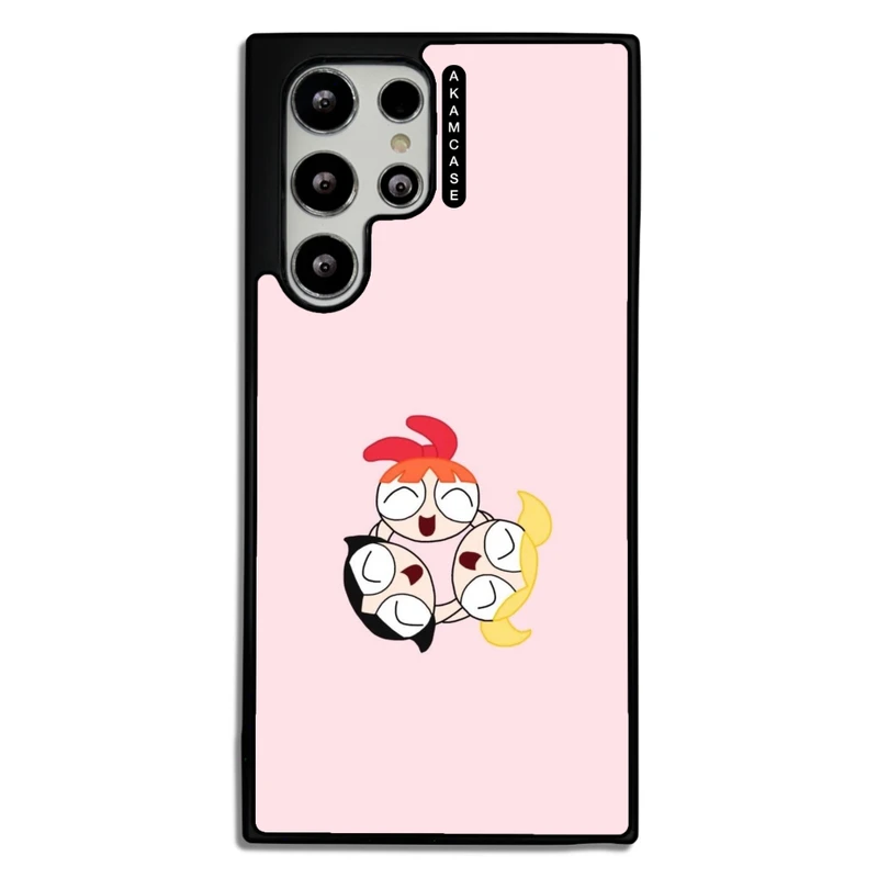 کاور آکام مدل AMCWSGS22U-POWERPUFF GIRLS2 مناسب برای گوشی موبایل سامسونگ Galaxy S22 Ultra