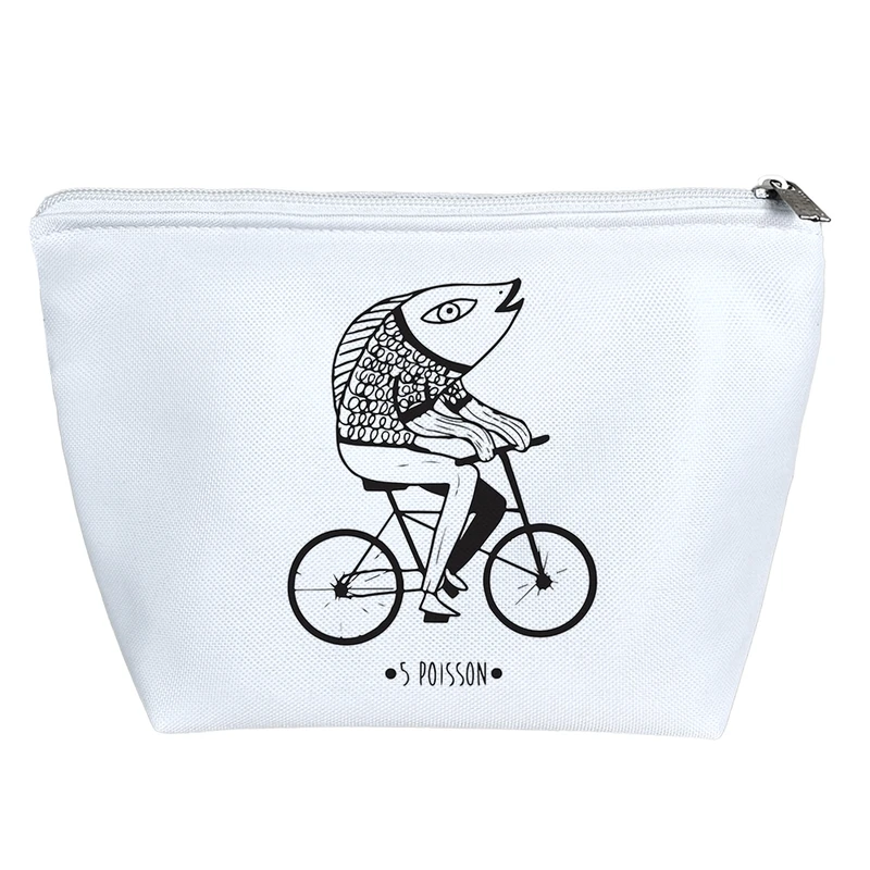 کیف لوازم آرایش دخترانه خندالو مدل ماهی دوچرخه سوار کد 8919