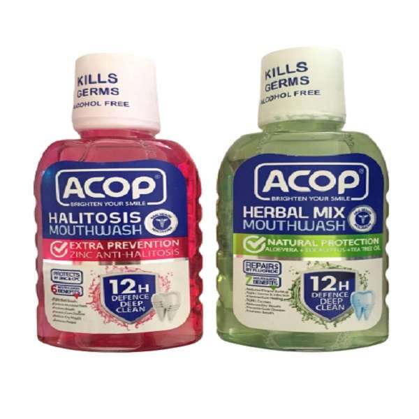 دهان شویه آکوپ مدل HERBAL حجم 300 میلی لیتر به همراه دهان شویه آکوپ مدل Halitosis حجم 300 میلی لیتر دهان شویه آکوپ مدل HERBAL حجم 300 میلی لیتر به همراه دهان شویه آکوپ مدل Halitosis حجم 300 میلی لیتر