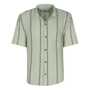 پیراهن آستین کوتاه یقه برگردان مردانه مدل مراکشی لوزی کد M-LO-SA