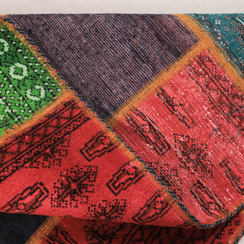 کلاژ فرش دستبافت یک و نیم متری مدل چهل تکه کد 4020239