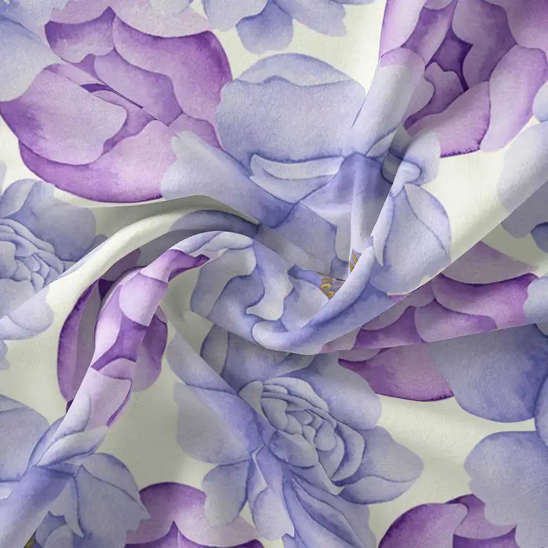 پارچه ملحفه پارچه باما مدل مخمل نوزادی طرح گل  5011653