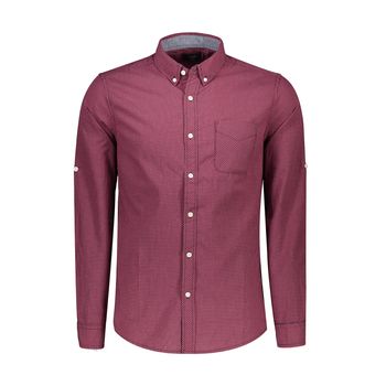 پیراهن آستین بلند مردانه کالینز مدل CL1032264-RED