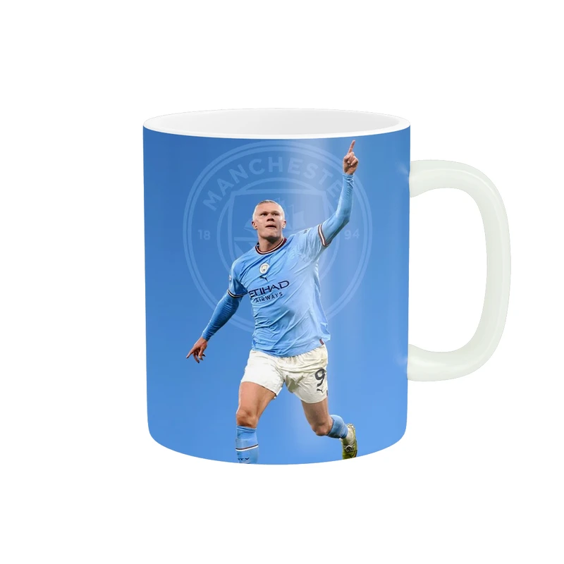 ماگ طرح فوتبالی مدل هالند منچستر سیتی کد 412