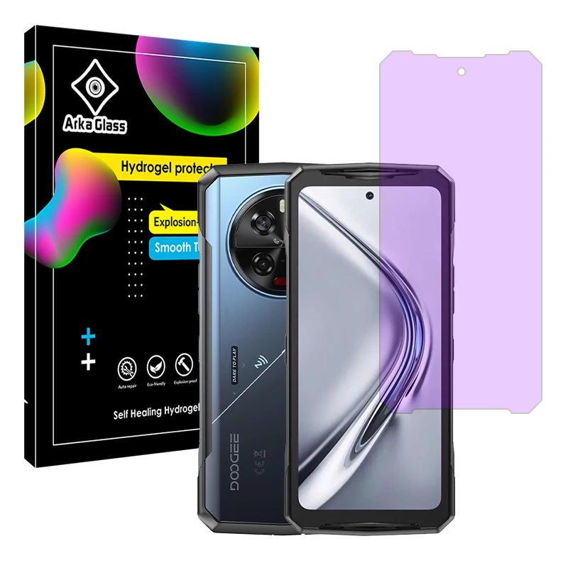 محافظ صفحه نمایش فیلتر بنفش آرکا گلس مدل Eye Care مناسب برای گوشی موبایل دوجی  V40 Pro