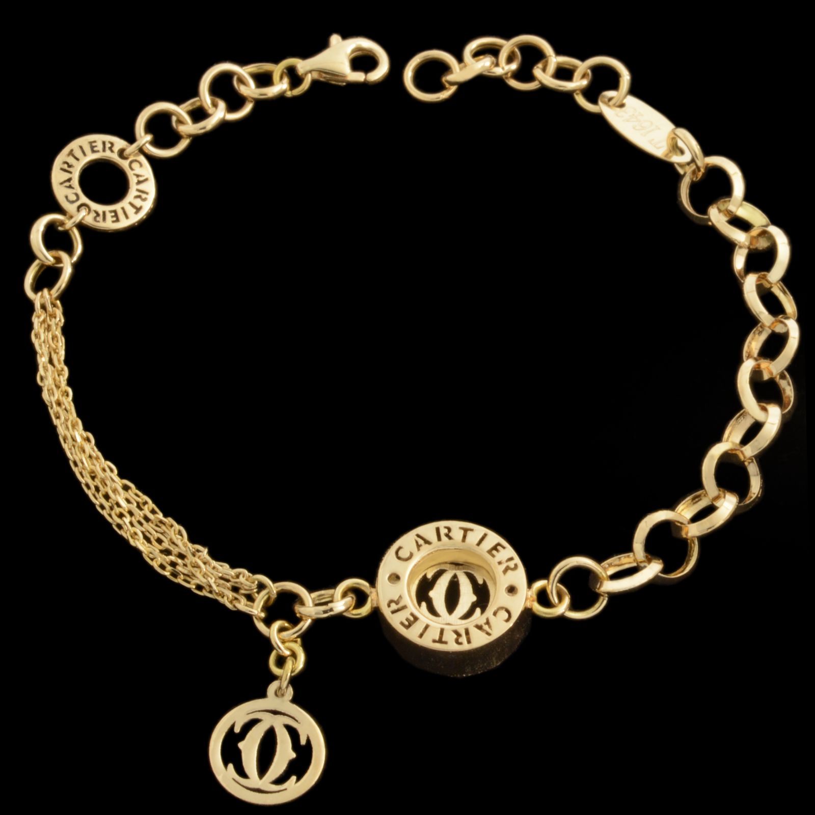 دستبند طلا 18 عیار زنانه طلای مستجابی کد 67099