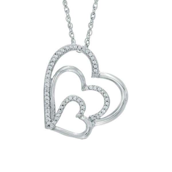 گردنبند نقره زنانه قیراط طرح قلب کد GH4250