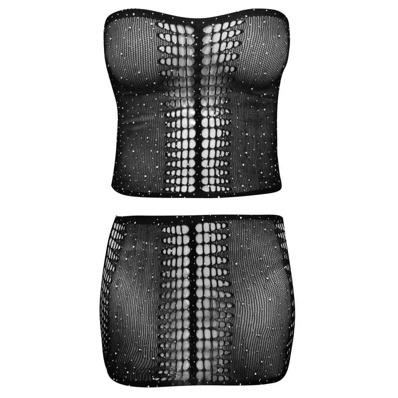 لباس خواب زنانه ماییلدا مدل نگین دار کد 4860-7226 