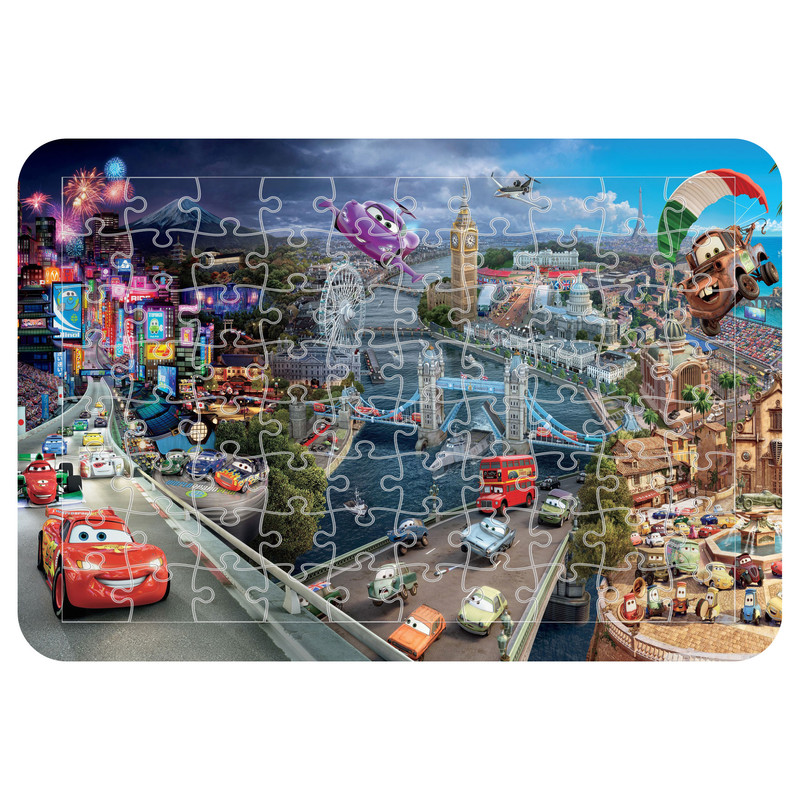 پازل 54 تکه اطلس آبی طرح کارتون ماشین مک کویین  مدل P1728