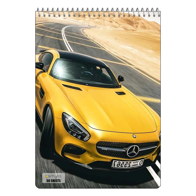 دفتر نقاشی 50 برگ سیمی کارنیکا طرح مرسدس‑بنز ا ام جی Mercedes‑Benz AMG کد 53722