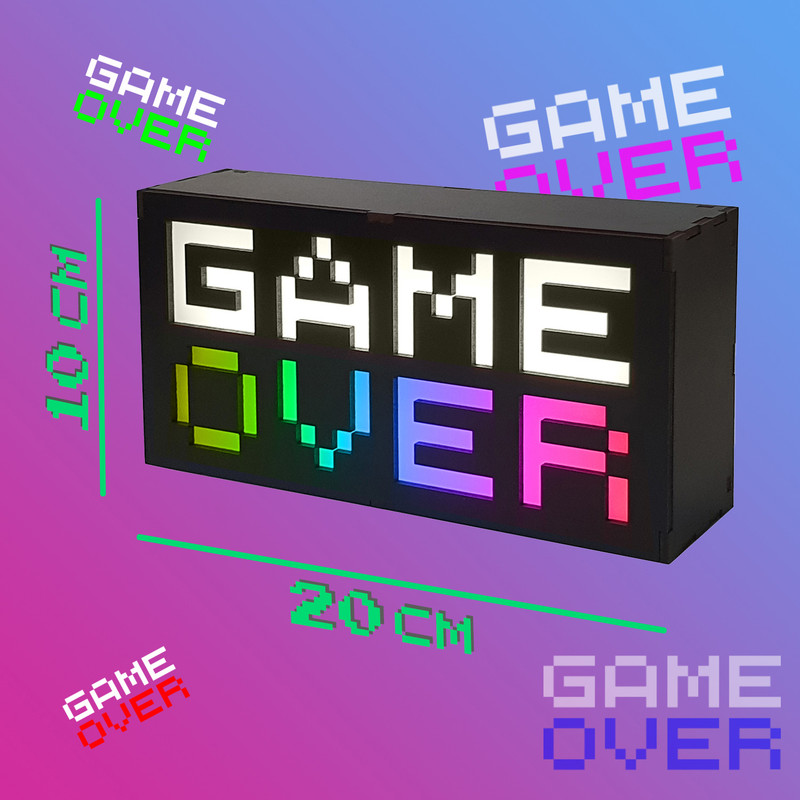 آیکون لایت طرح GAME OVER کد USB