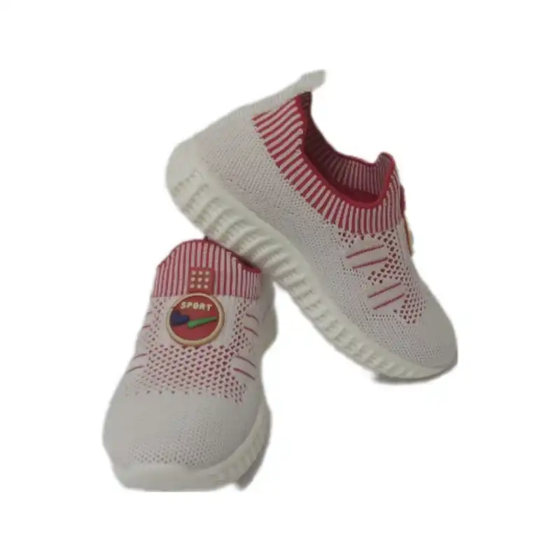کفش راحتی بچگانه  مدل جورابی رنگ سفید