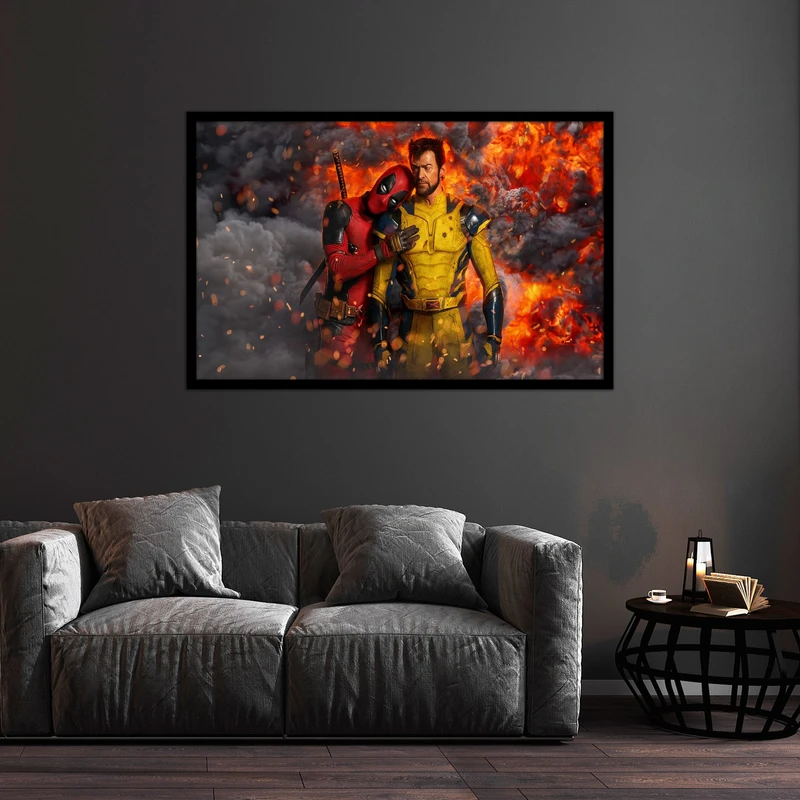 تابلو بکلیت طرح اکشن فیلم ددپول مدل B-bu2029