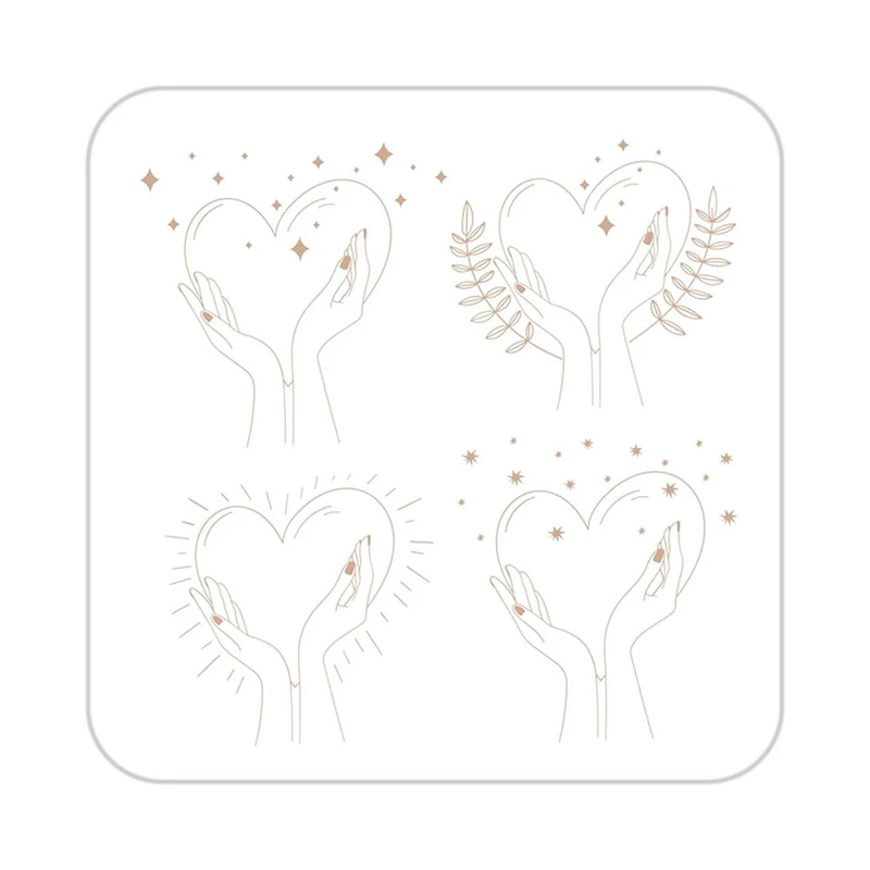 زیر لیوانی کاکتی طرح عاشقانه مدل mp37333