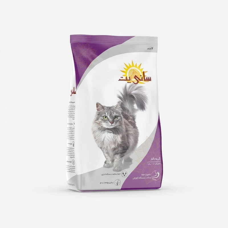 غذای خشک گربه بالغ سانی پت مدل adult cat وزن 2 کیلوگرم