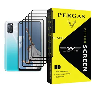 Waily Nice Pergas Glass MIX004 Screen Protector For Oppo A52 Pack Of 4