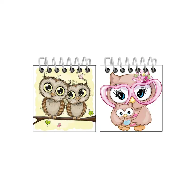 دفترچه یادداشت مدل جغد کد39 مجموعه دو عددی