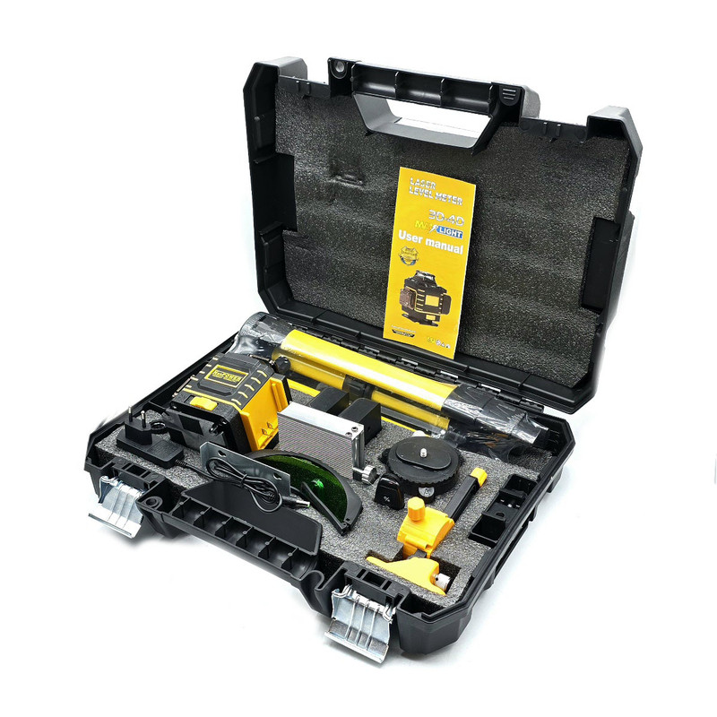 تراز لیزری شارژی نیوپاور مدل پایه دار کد 4X360