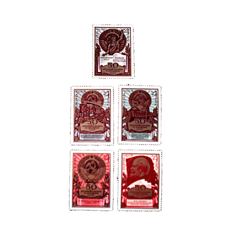 تمبر یادگاری مدل تاریخی روسیه کد DS4506 مجموعه 5 عددی