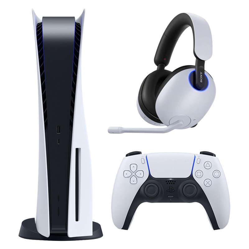 کنسول بازی سونی مدل PlayStation 5 ظرفیت 825 گیگابایت ریجن 1216 اروپا به همراه هدست کنسول بازی سونی مدل PlayStation 5 ظرفیت 825 گیگابایت ریجن 1216 اروپا به همراه هدست