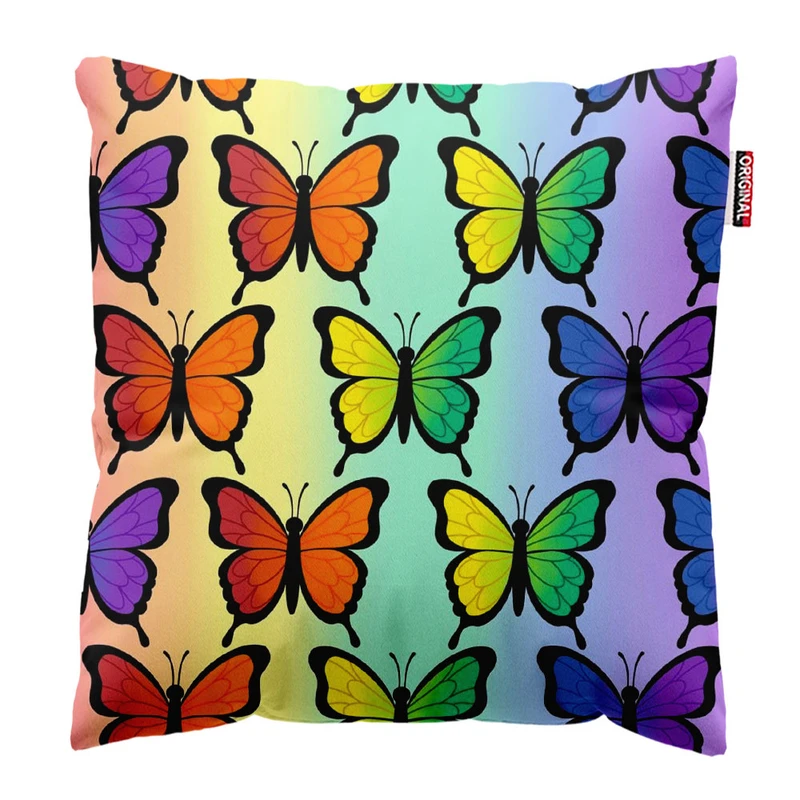  کوسن پاد آفرین طرح پروانه سایز 30*30 سانتی متر کد 1164