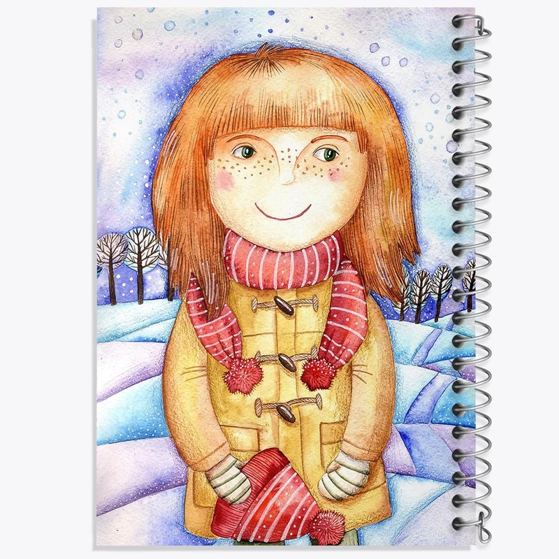 دفتر مشق 100 برگ خندالو طرح دختر کد 5551