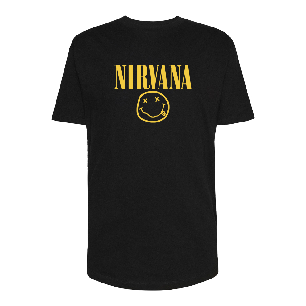 تی شرت لانگ زنانه مدل NIRVANA کد P018 رنگ مشکی