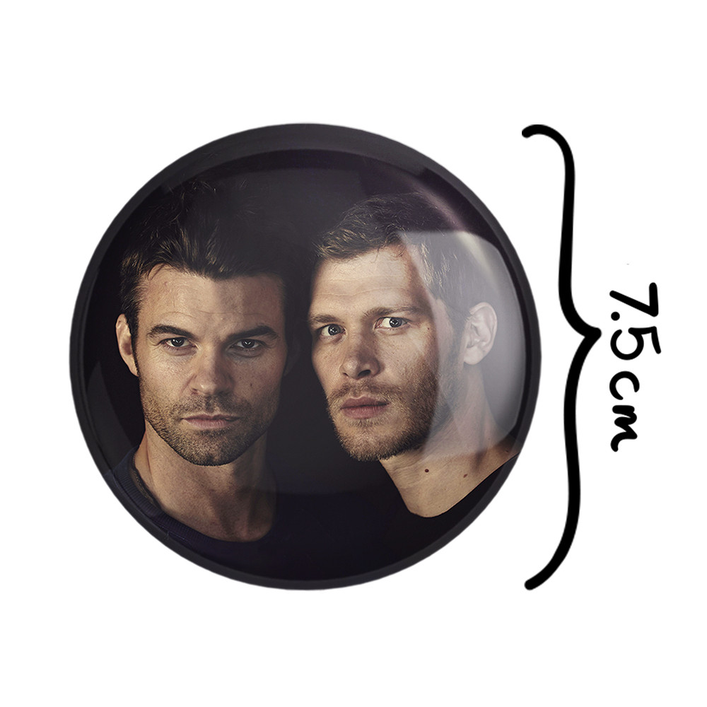 آینه جیبی خندالو طرح الایژا و کلاوس مایکلسون اصیل ها The Originals مدل تاشو کد 20303