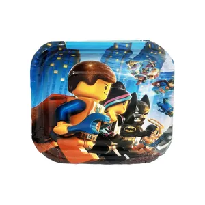 پیش دستی یکبار مصرف مدل لگو کد LegoPlate2 مجموعه 10 عددی