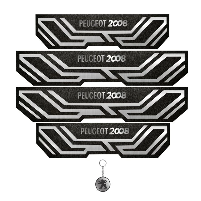 برچسب پارکابی خودرو مهدیار کد PKA2006 مناسب برای پژو 2008 مجموعه 4 عددی به همراه جا کلیدی