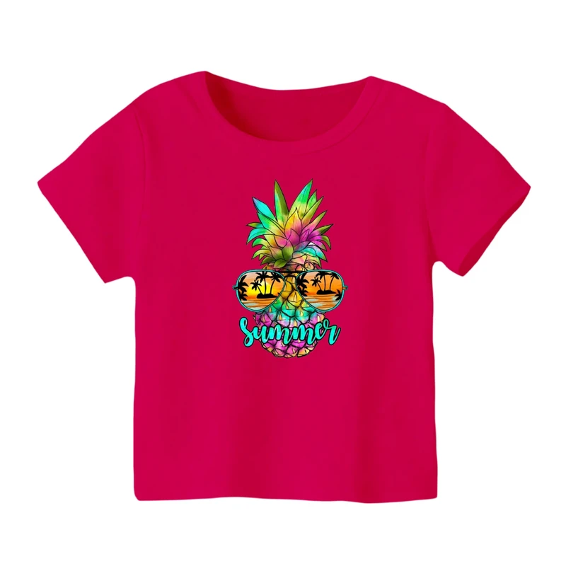 تی شرت آستین کوتاه بچگانه مدل آناناس