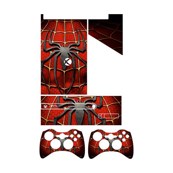 برچسب ایکس باکس 360 سوپر اسلیم توییجین وموییجین مدل Spiderman 05 مجموعه 5 عددی