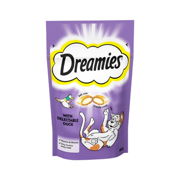 غذای تشویقی گربه دریمیز مدل اردک وزن 60 گرم