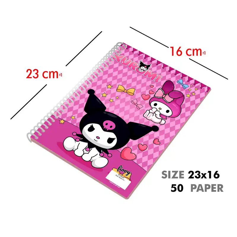 دفتر مشق 50 برگ مستر راد طرح کورومی و ملودی کد fiory 2550