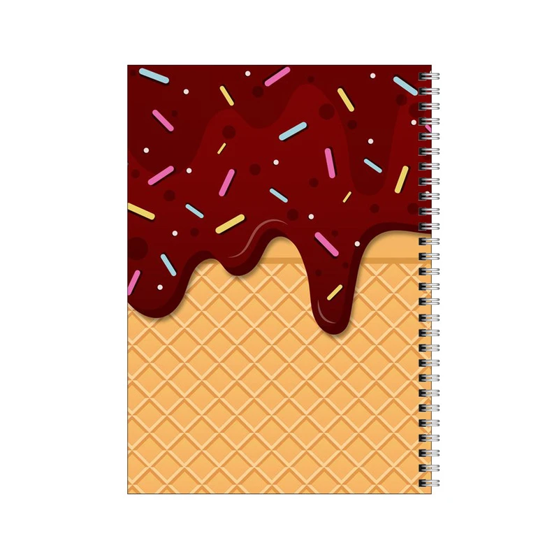 دفتر مشق 50 برگ بامبیلیپ طرح بستنی بیسکوییتی کد 7322085