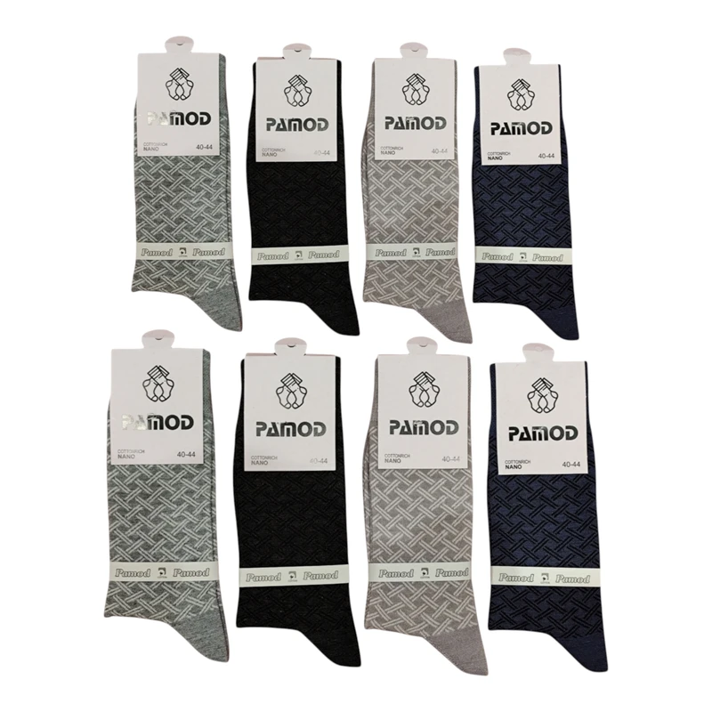 جوراب ساق بلند مردانه مدل SO_001 بسته ۸ عددی