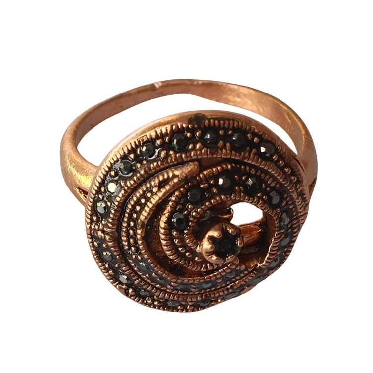 انگشتر زنانه مدل حلزونی کد JW268.1